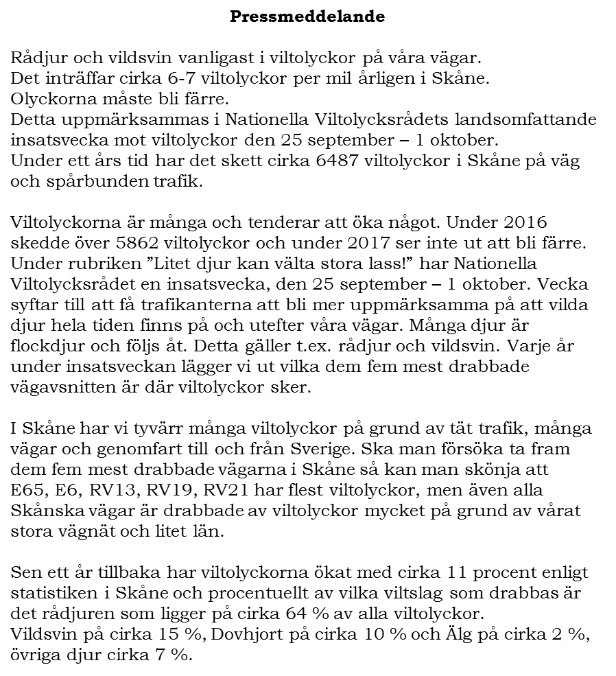 Pressmeddelande